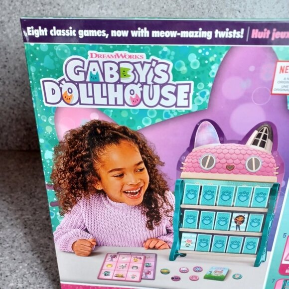 Board Games 8-in-1 Gabby's Dollhouse Kids Fun Toys - Picture 2 of 9